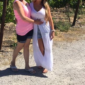 White cover up, worn once